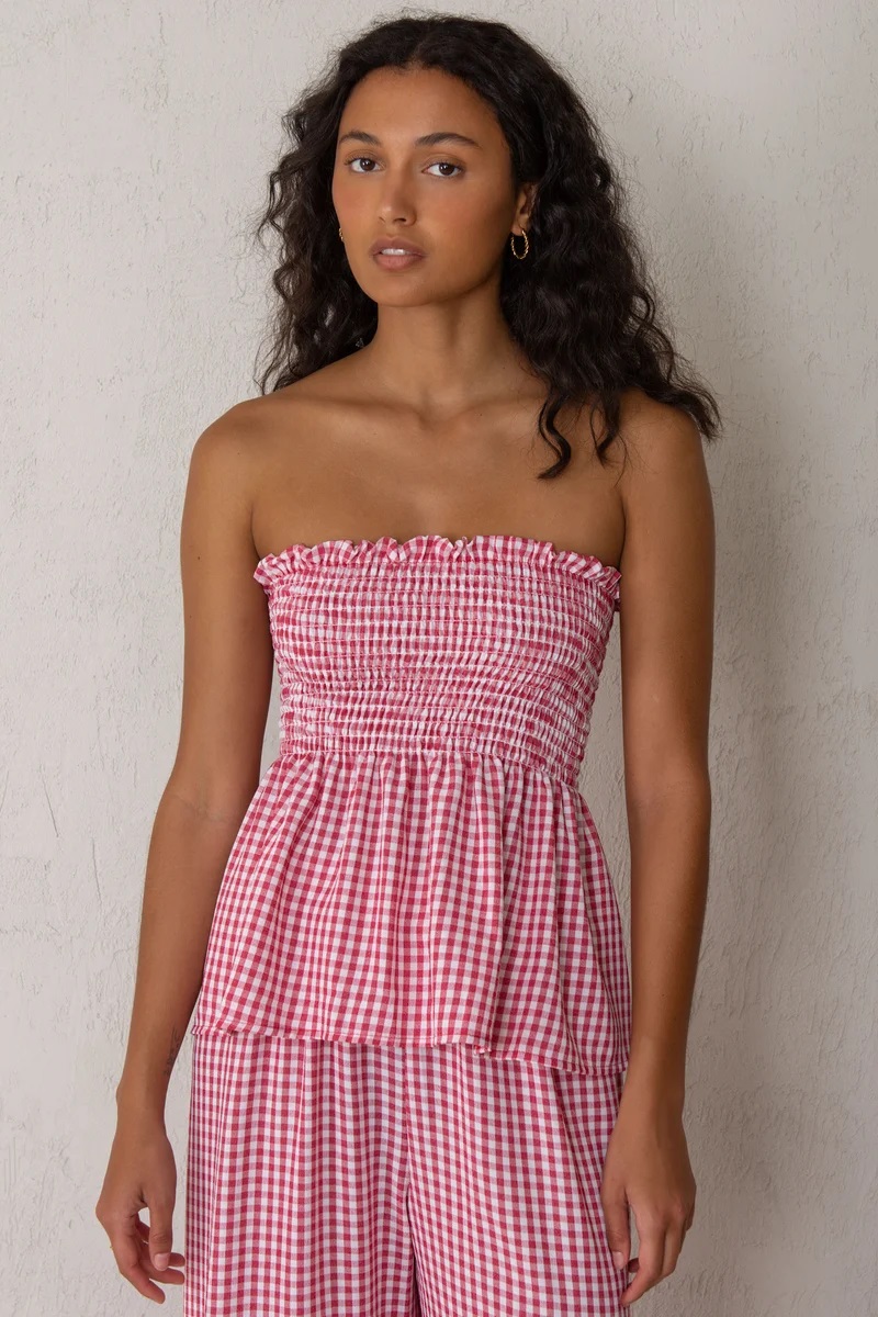Top Mar vichy rojo - Imagen 7