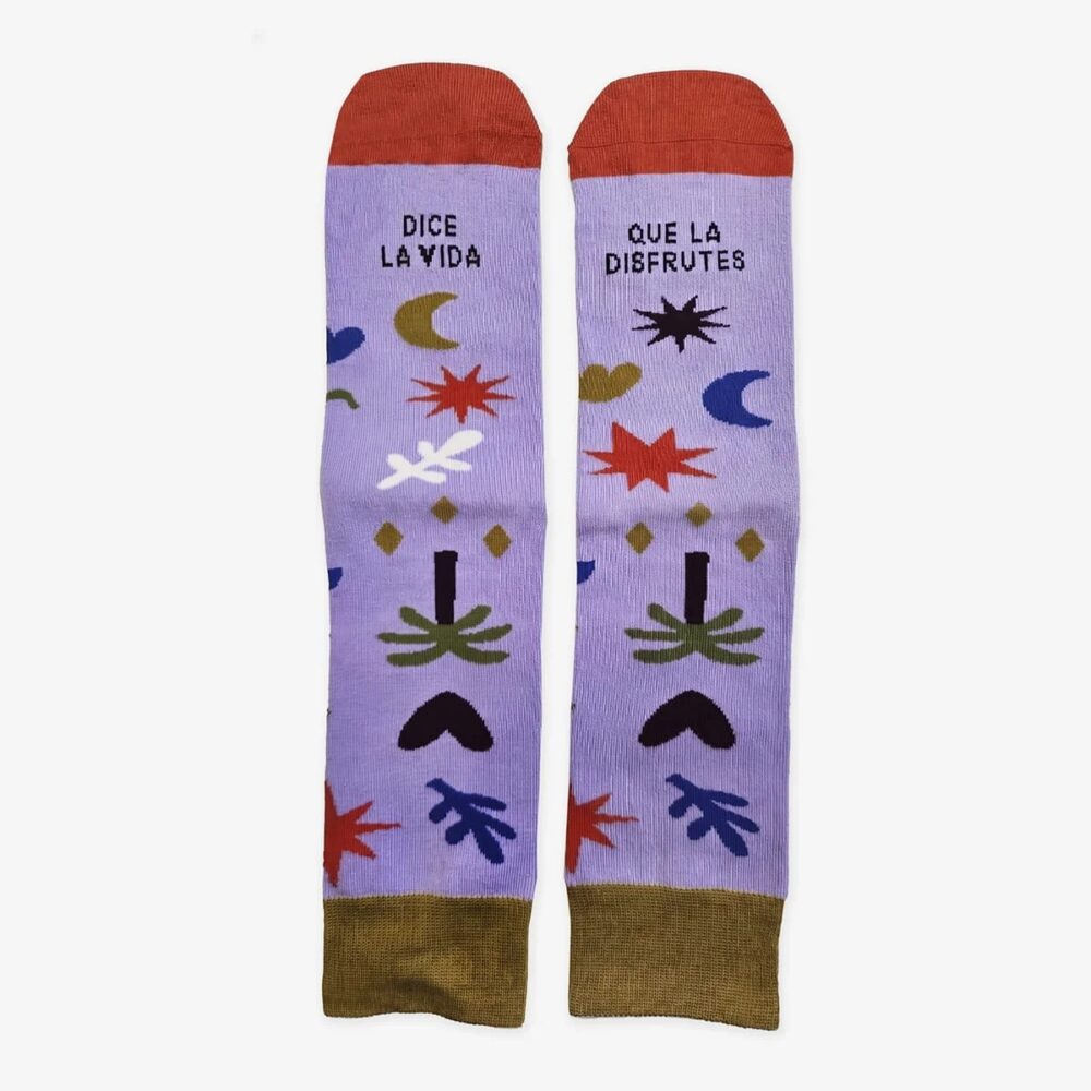 Calcetines "Dice la vida que la disfrutes" ♡