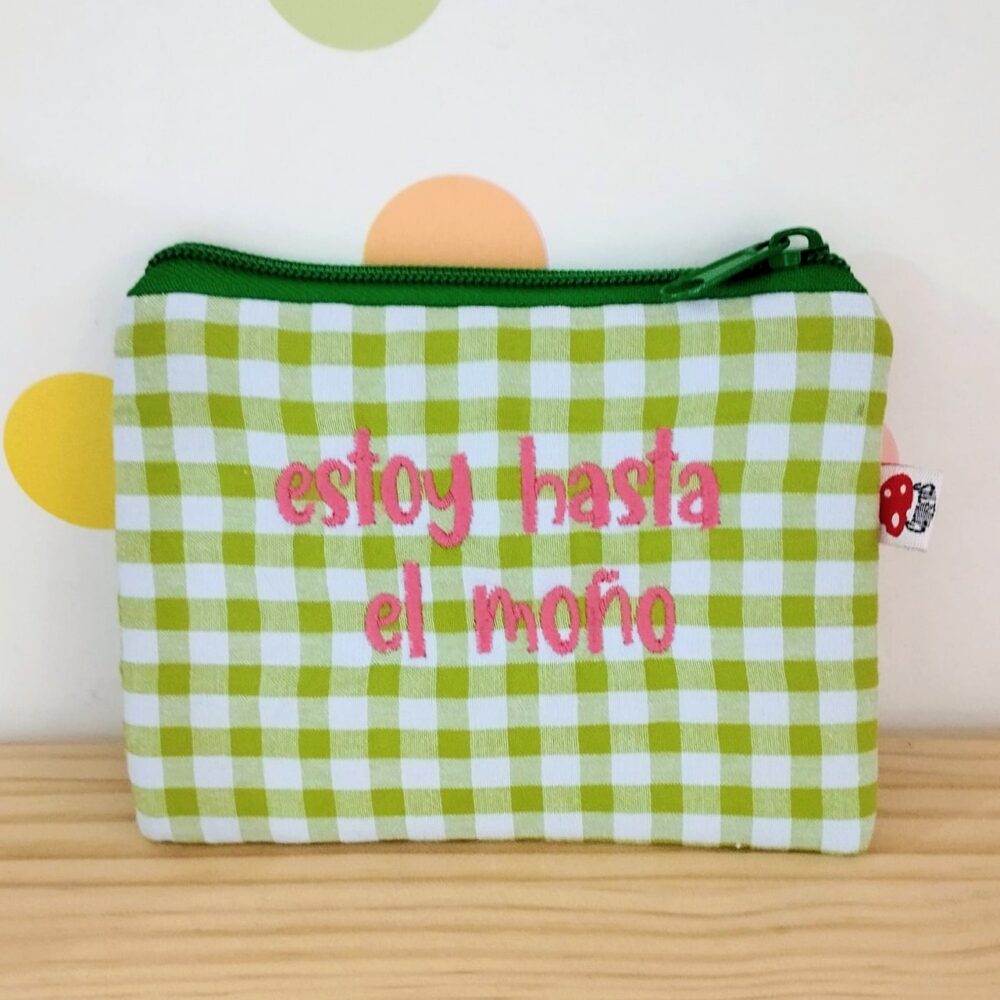 Alternative view of Monedero "Estoy hasta el moño" (verde)