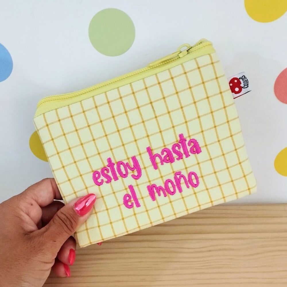Monedero "Estoy hasta el moño" (amarillo)