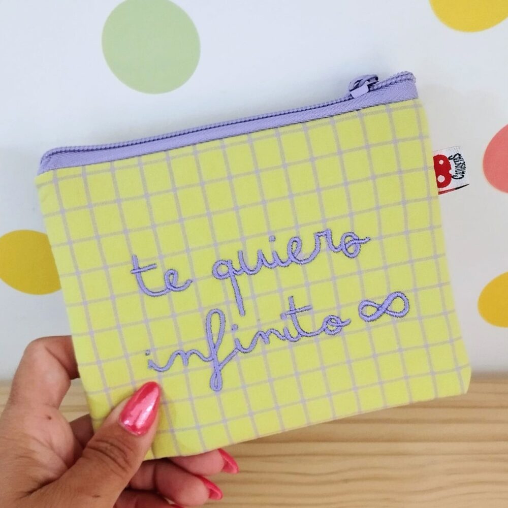 Monedero "Te quiero infinito" (amarillo)