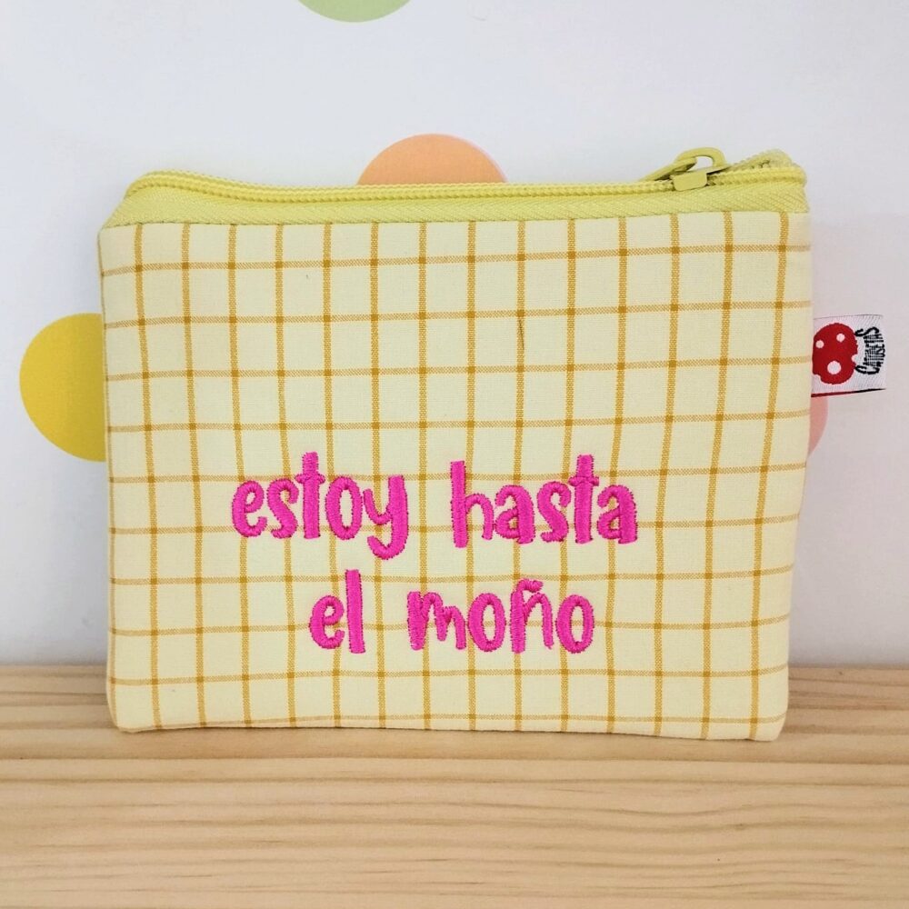 Alternative view of Monedero "Estoy hasta el moño" (amarillo)