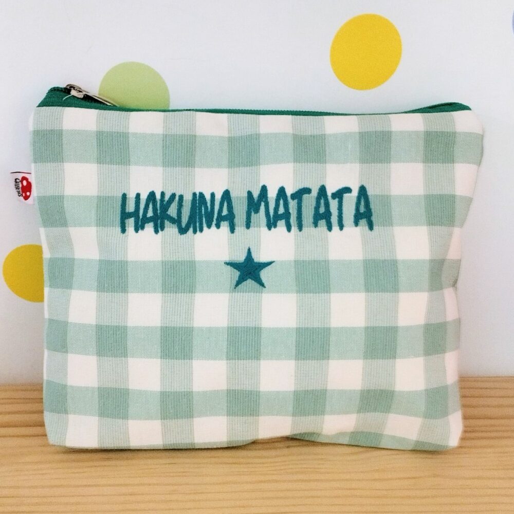 Alternative view of Monedero o Neceser "Hakuna Matata" (verde agua)