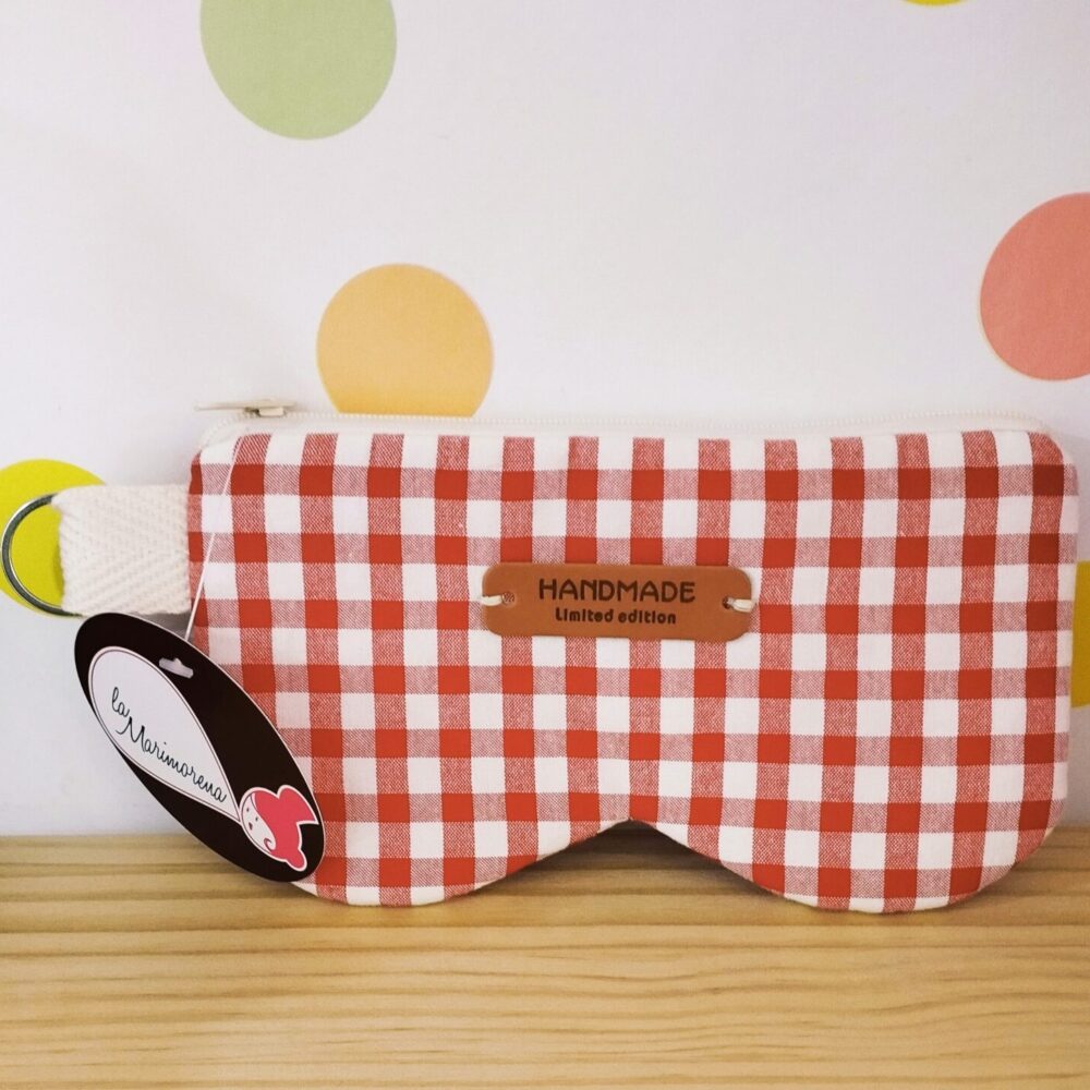 Funda gafas (vichy rojo)
