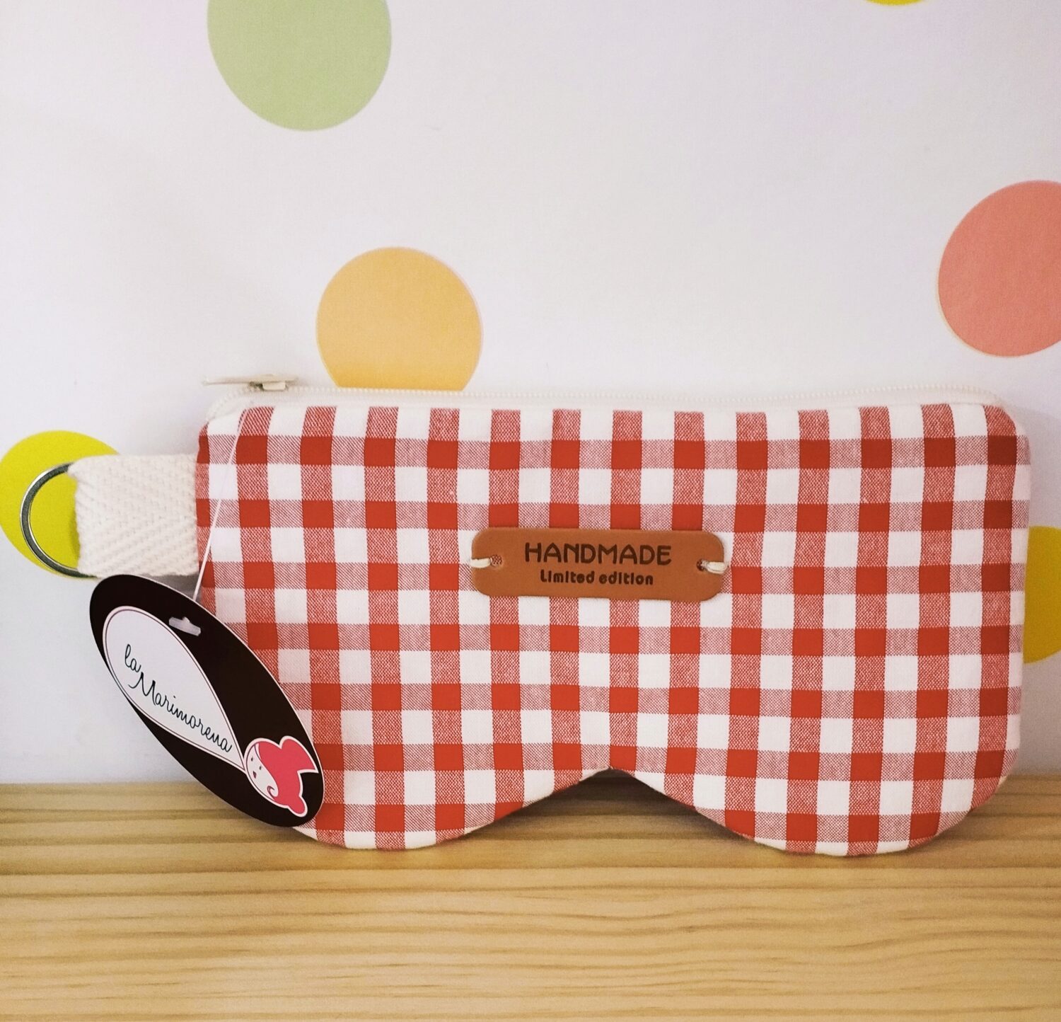 Funda gafas (vichy rojo)