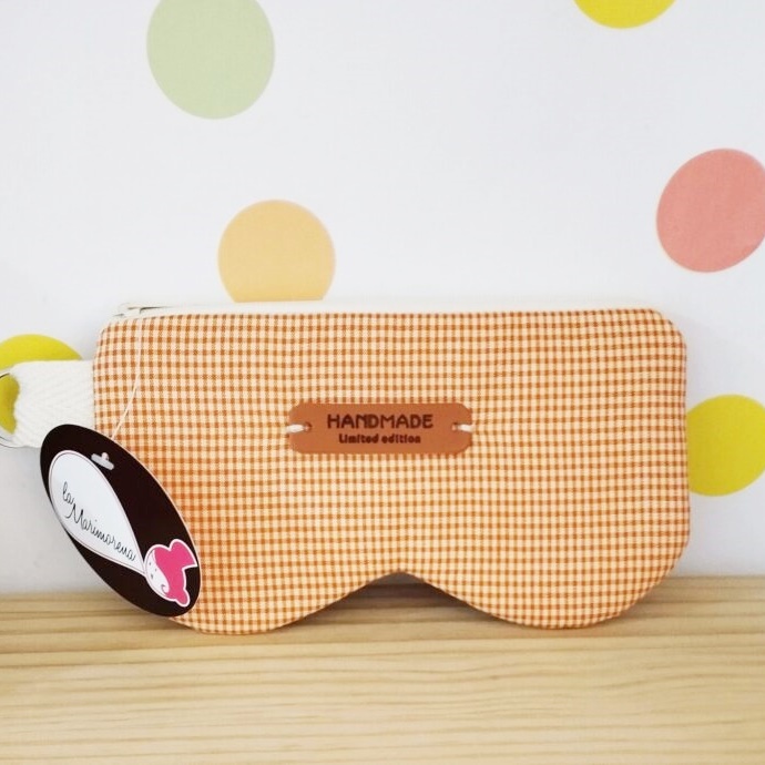 Funda gafas (cuadritos naranja)
