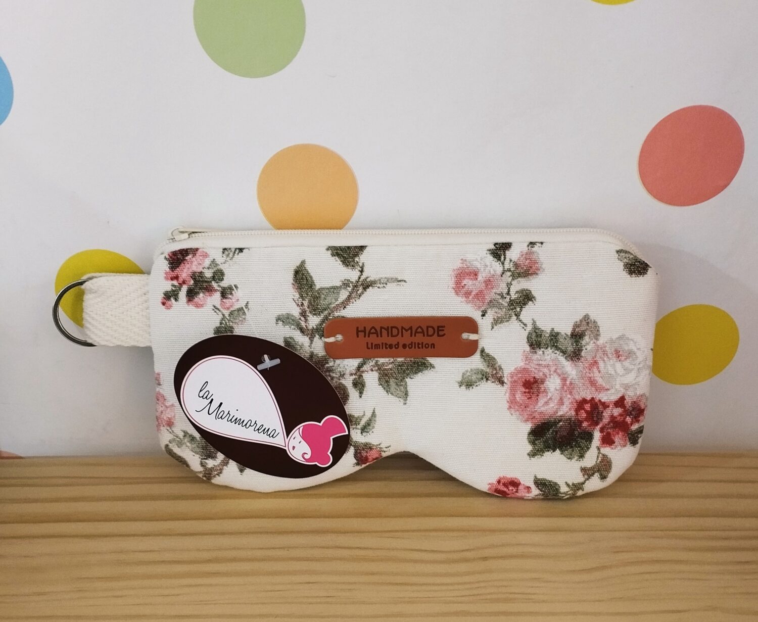 Funda gafas (flores rosas)
