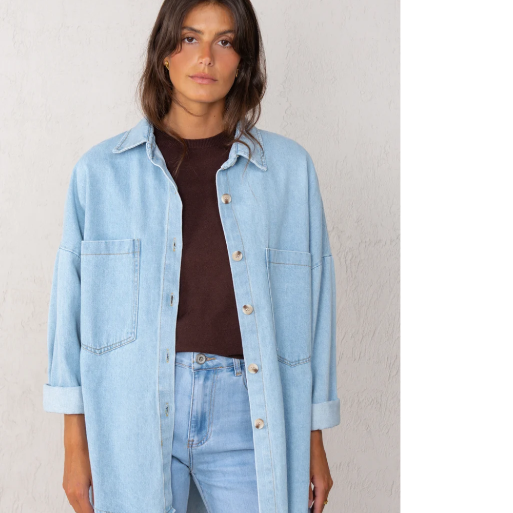 Chaqueta Celia denim claro