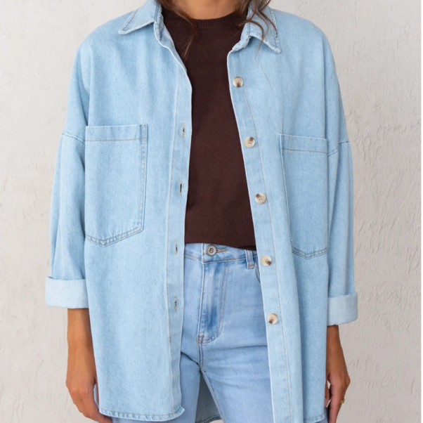 Chaqueta Celia denim claro