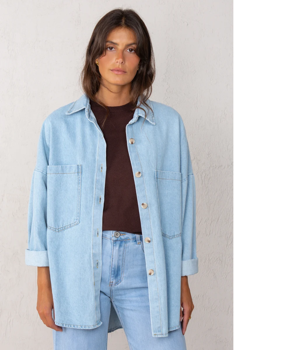 Chaqueta Celia denim claro