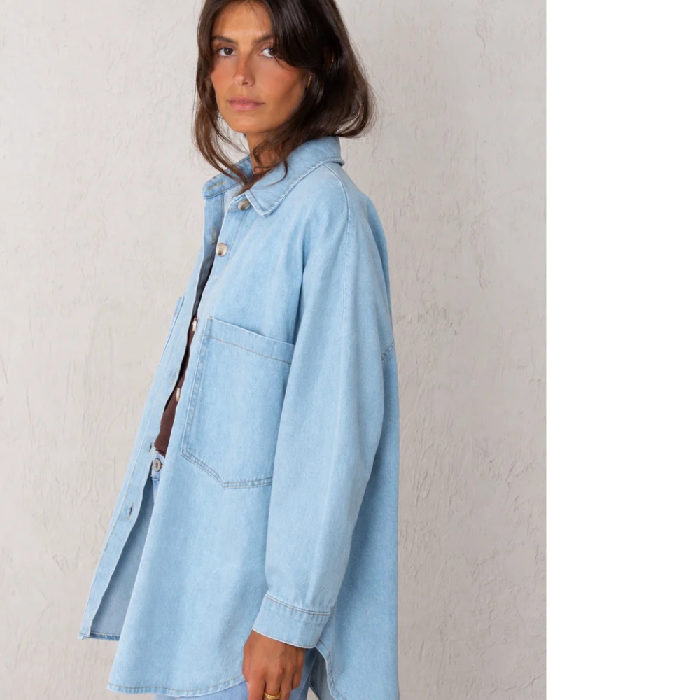 Alternative view of Chaqueta Celia denim claro
