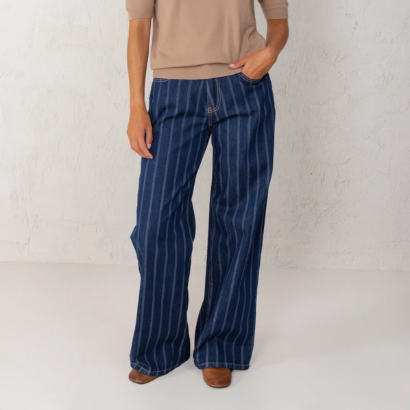 Jeans Leticia denim rayas