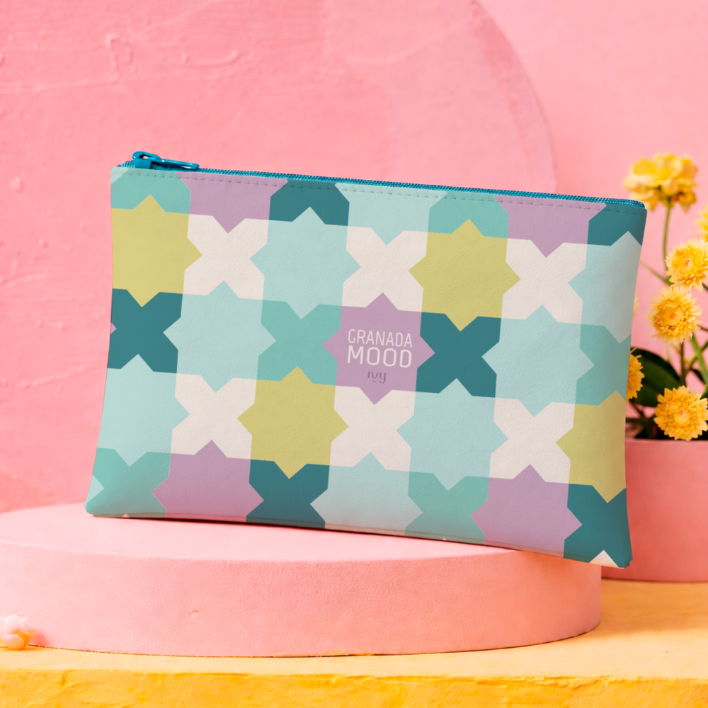 Estuche mosaico magenta Ivy Paper