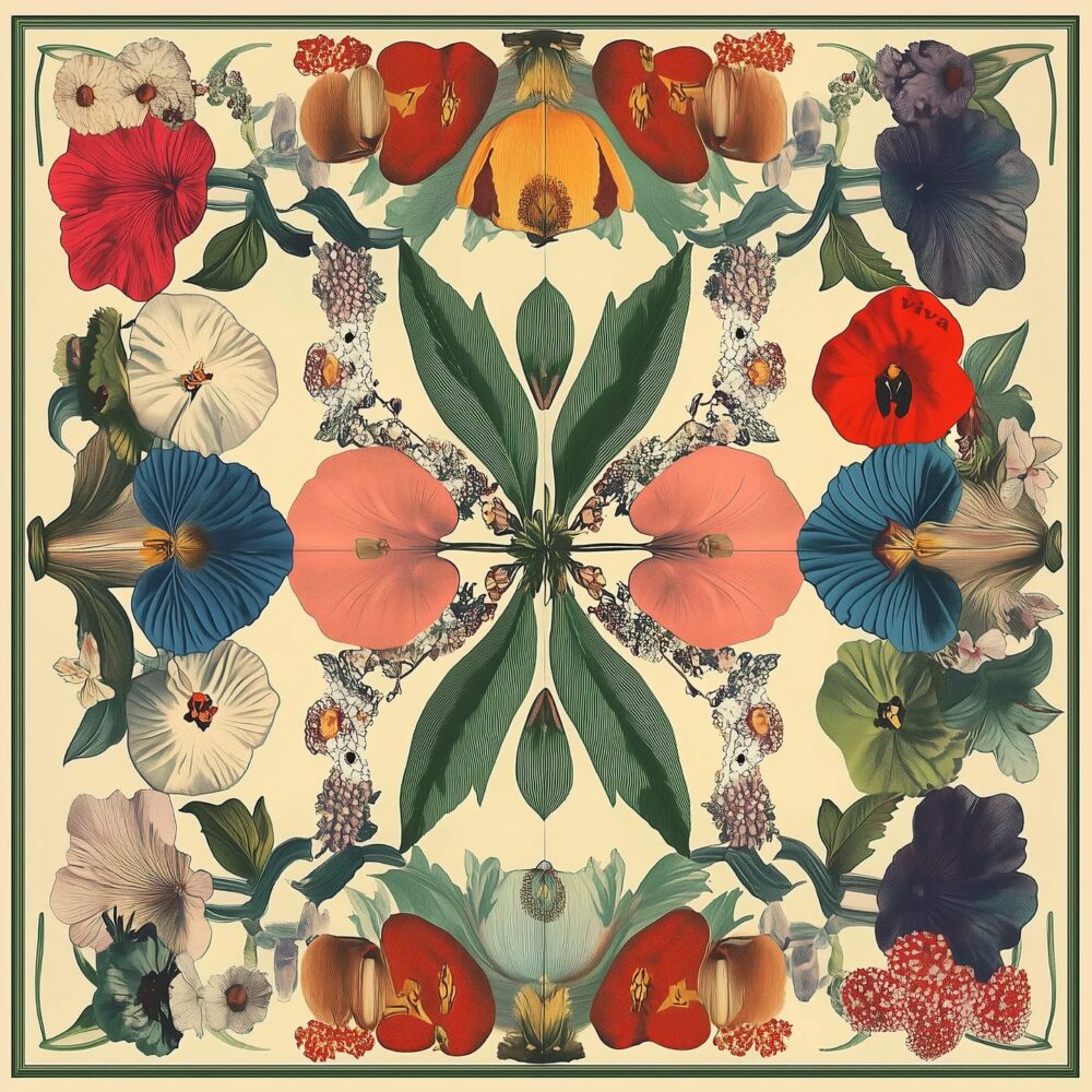 Viva pañuelo flores "Caleidoscopio"