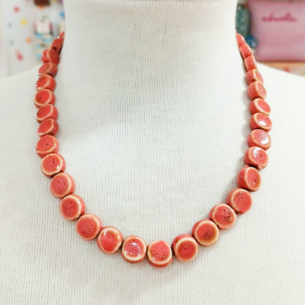 Colgante de cerámica coral