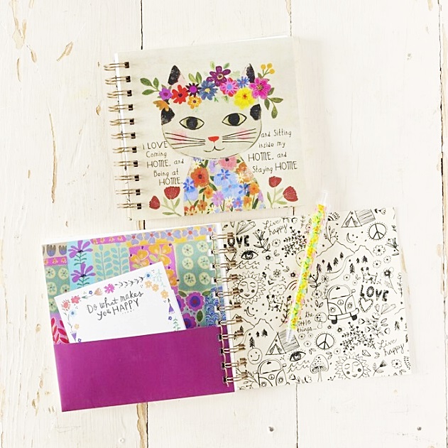 Cuaderno espiral "Me encanta llegar a casa"