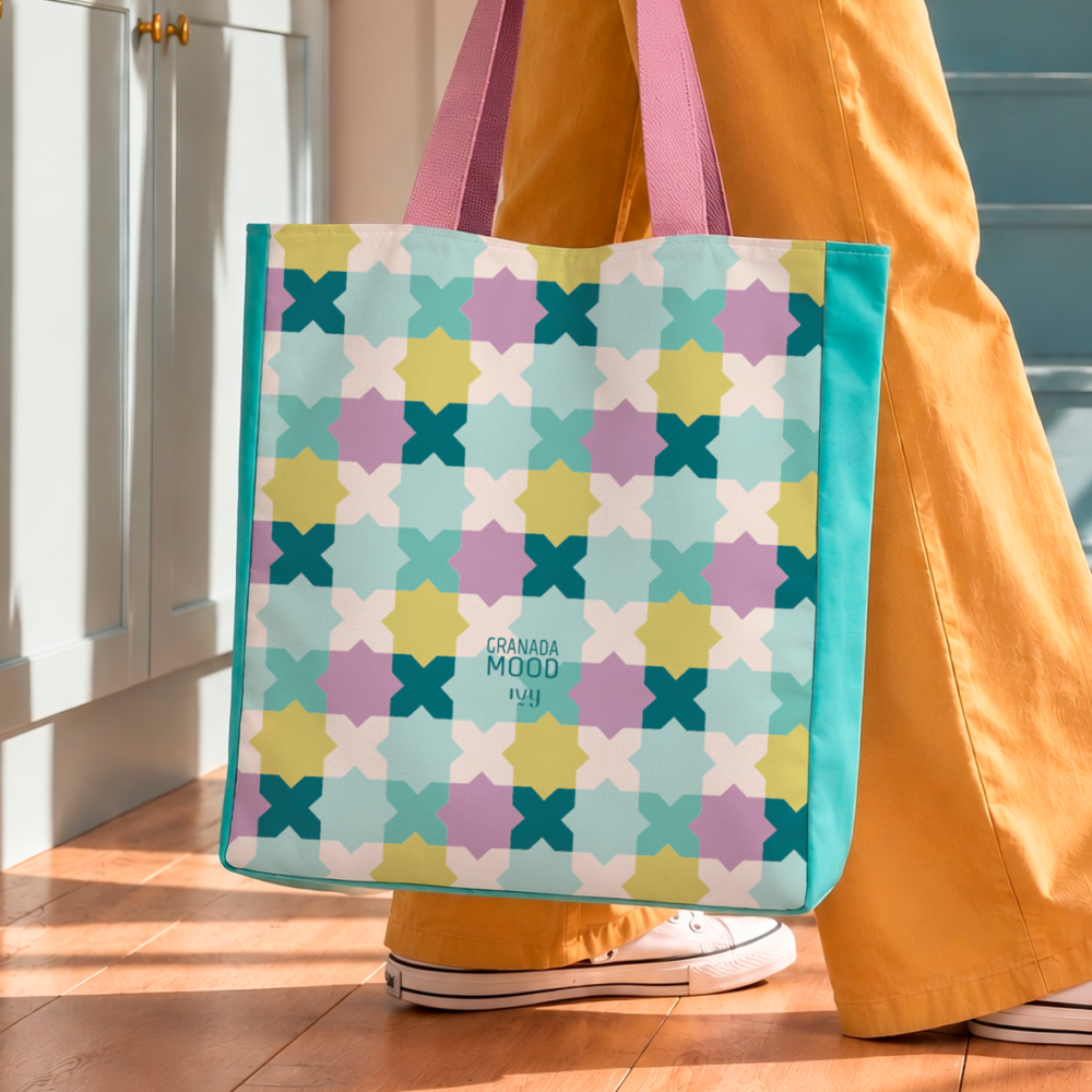 Tote bag mosaico Nazarí Ivy Paper