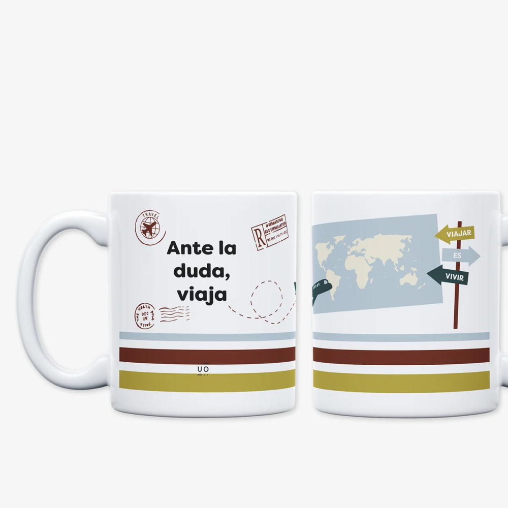 Alternative view of Kit taza+calcetines "Ante la duda viaja"
